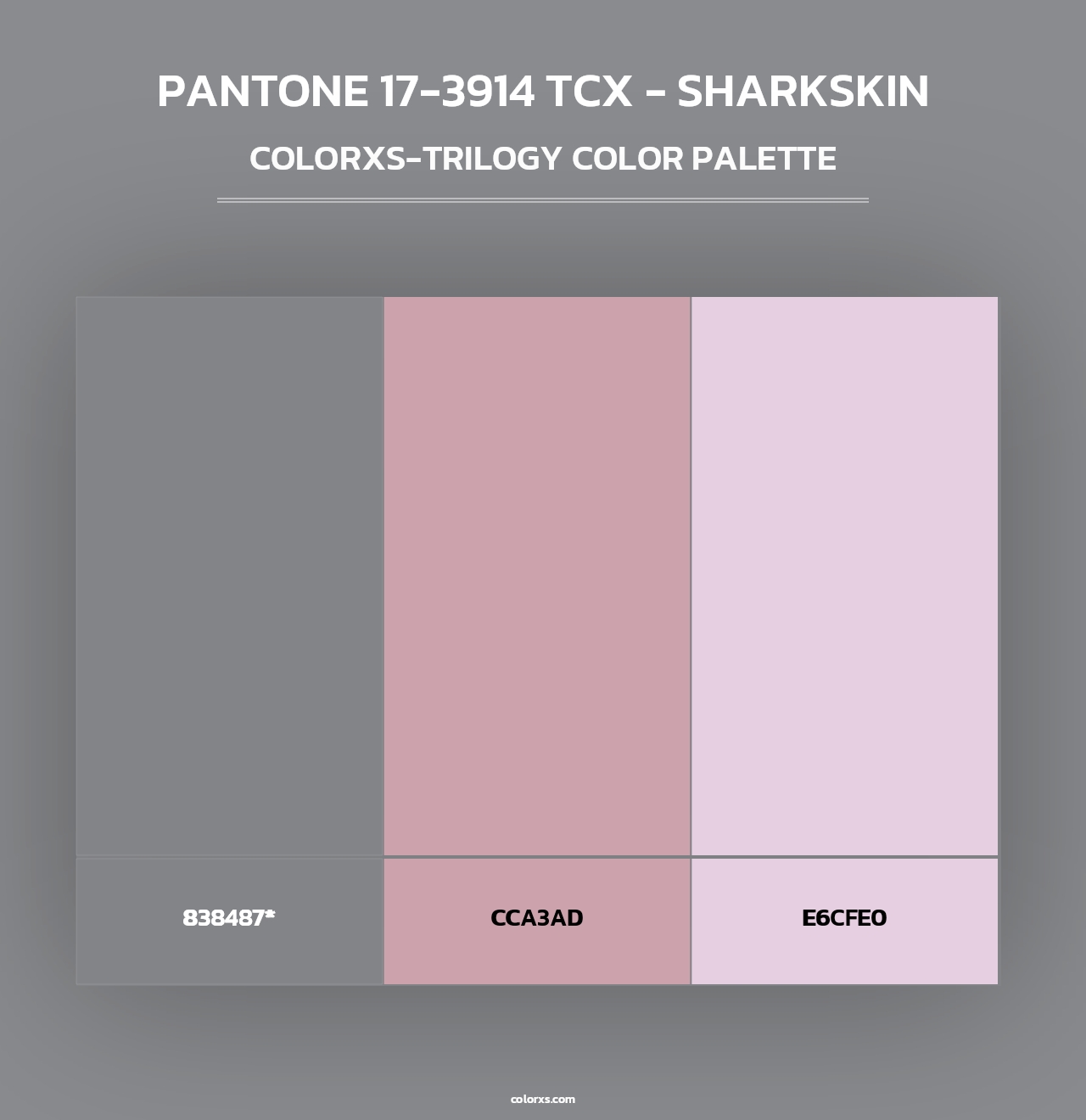 PANTONE 17-3914 TCX - Sharkskin - Colorxs Trilogy Palette