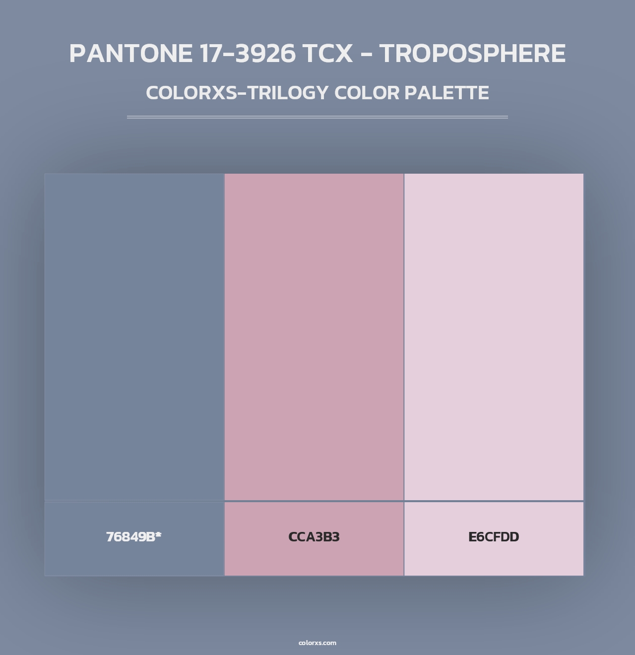 PANTONE 17-3926 TCX - Troposphere - Colorxs Trilogy Palette