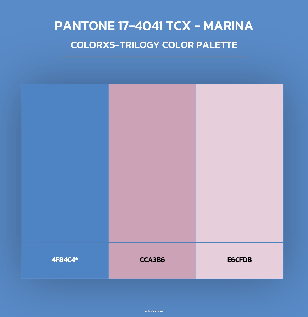 PANTONE 17-4041 TCX - Marina - Colorxs Trilogy Palette