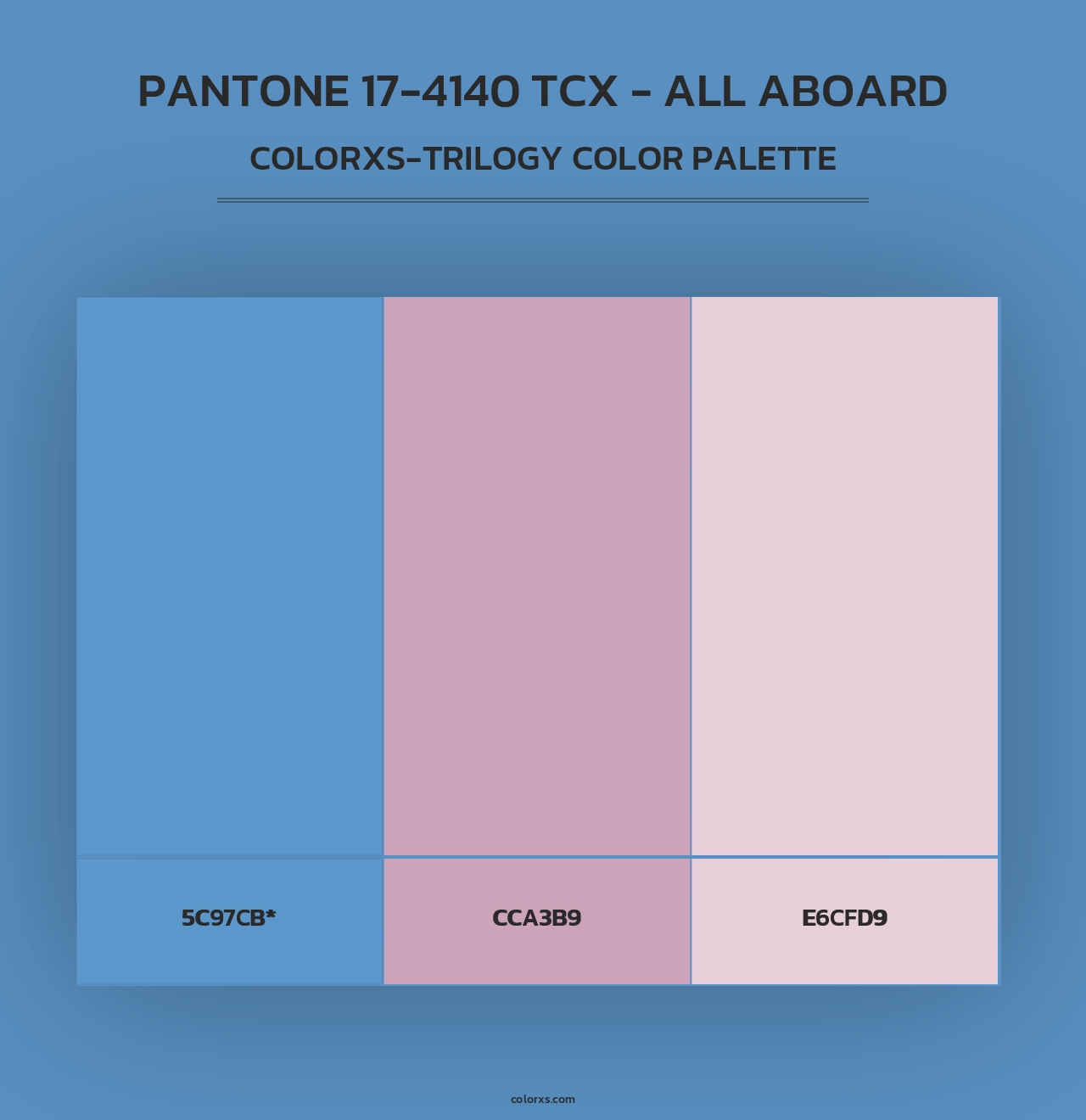 PANTONE 17-4140 TCX - All Aboard - Colorxs Trilogy Palette