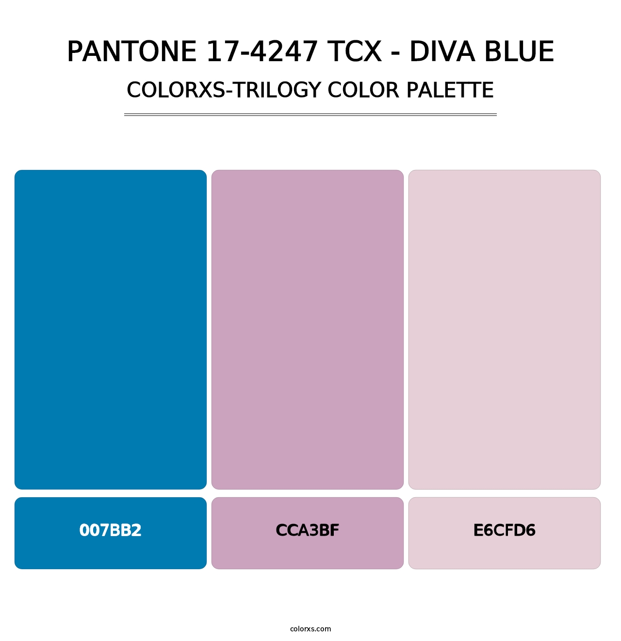 PANTONE 17-4247 TCX - Diva Blue - Colorxs Trilogy Palette