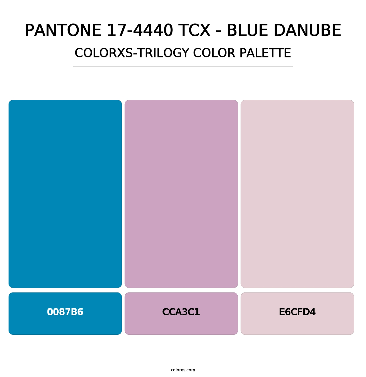 PANTONE 17-4440 TCX - Blue Danube - Colorxs Trilogy Palette