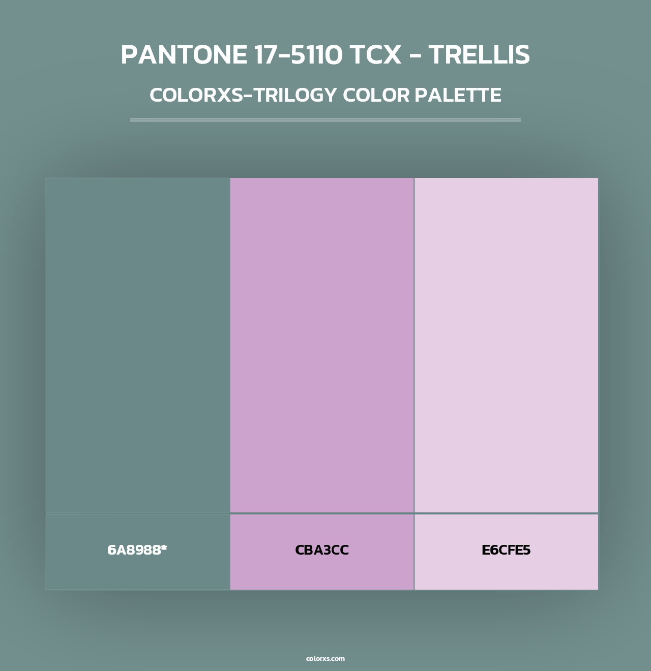PANTONE 17-5110 TCX - Trellis - Colorxs Trilogy Palette