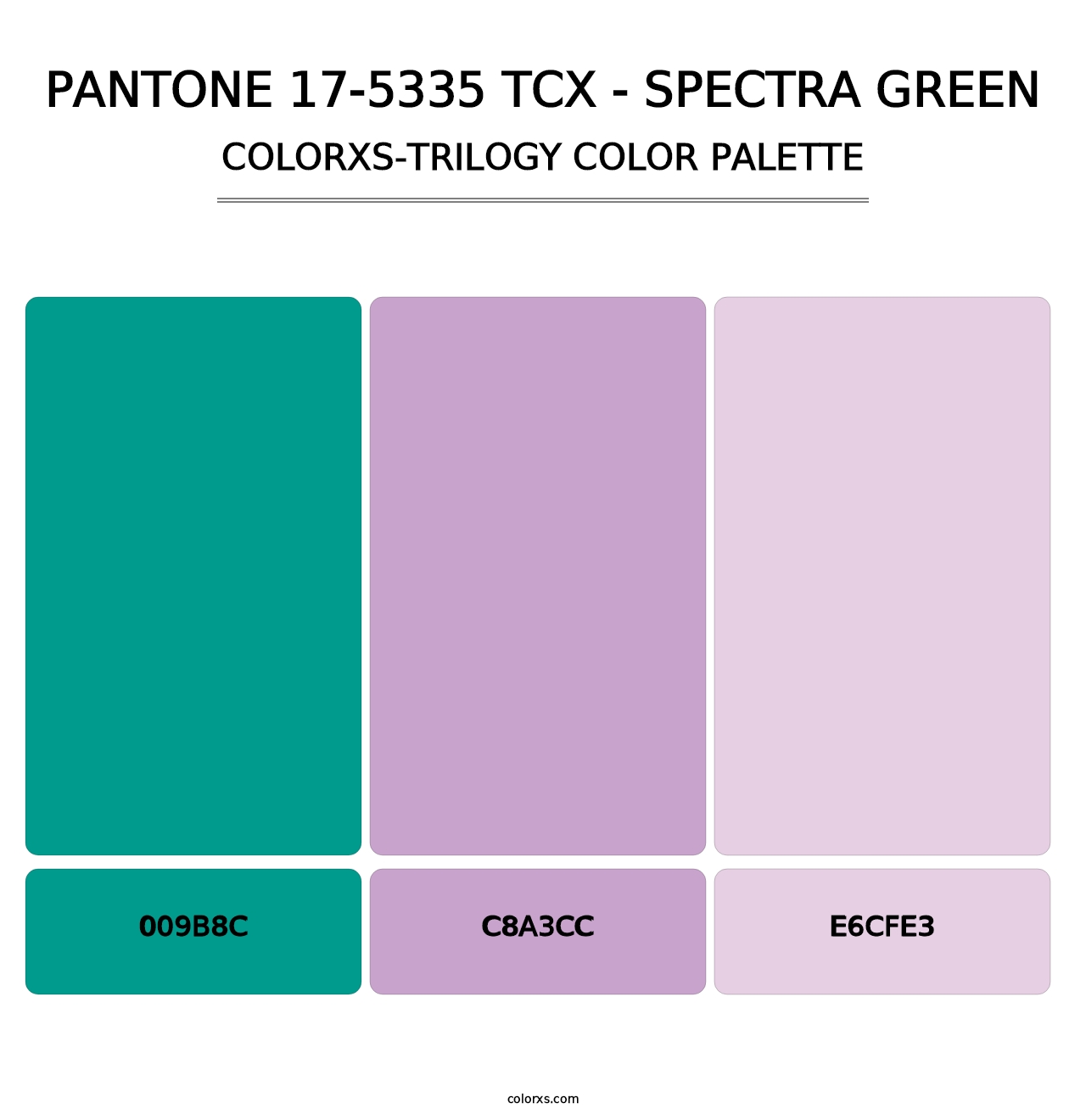 PANTONE 17-5335 TCX - Spectra Green - Colorxs Trilogy Palette