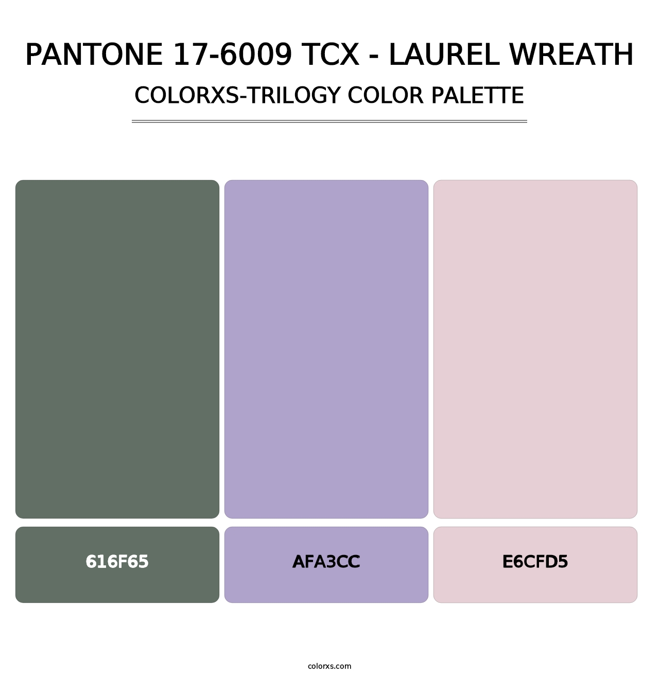 PANTONE 17-6009 TCX - Laurel Wreath - Colorxs Trilogy Palette