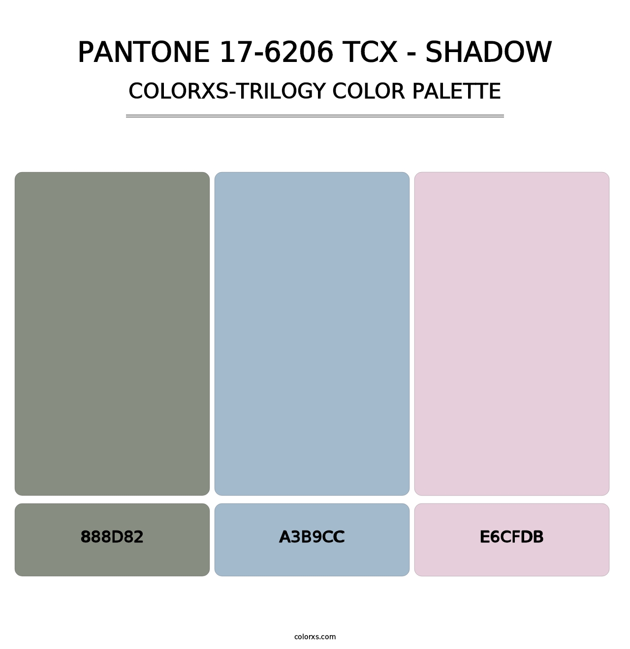 PANTONE 17-6206 TCX - Shadow - Colorxs Trilogy Palette