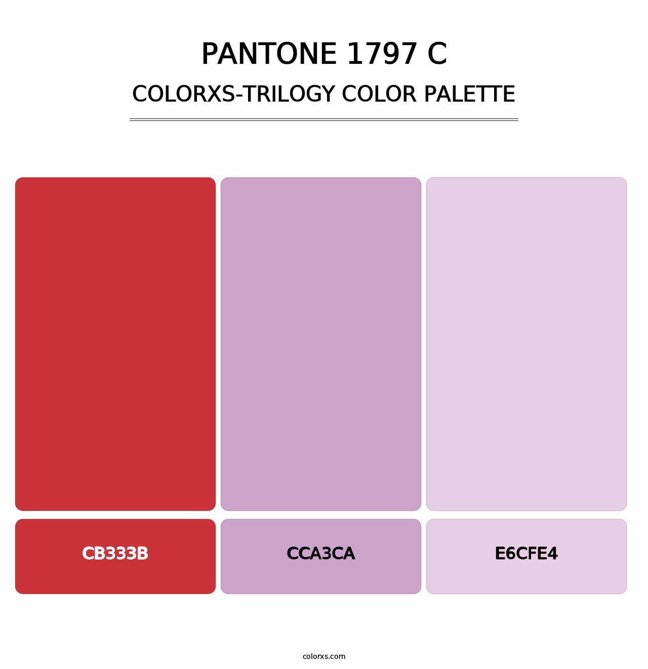 PANTONE 1797 C - Colorxs Trilogy Palette