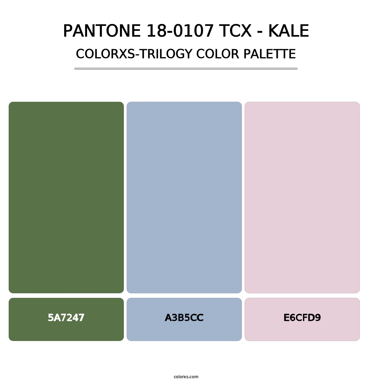 PANTONE 18-0107 TCX - Kale - Colorxs Trilogy Palette