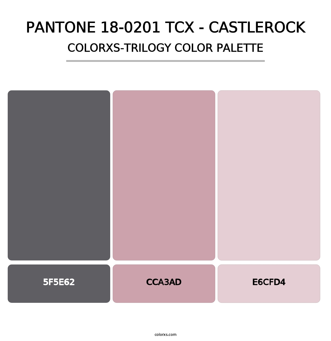 PANTONE 18-0201 TCX - Castlerock - Colorxs Trilogy Palette
