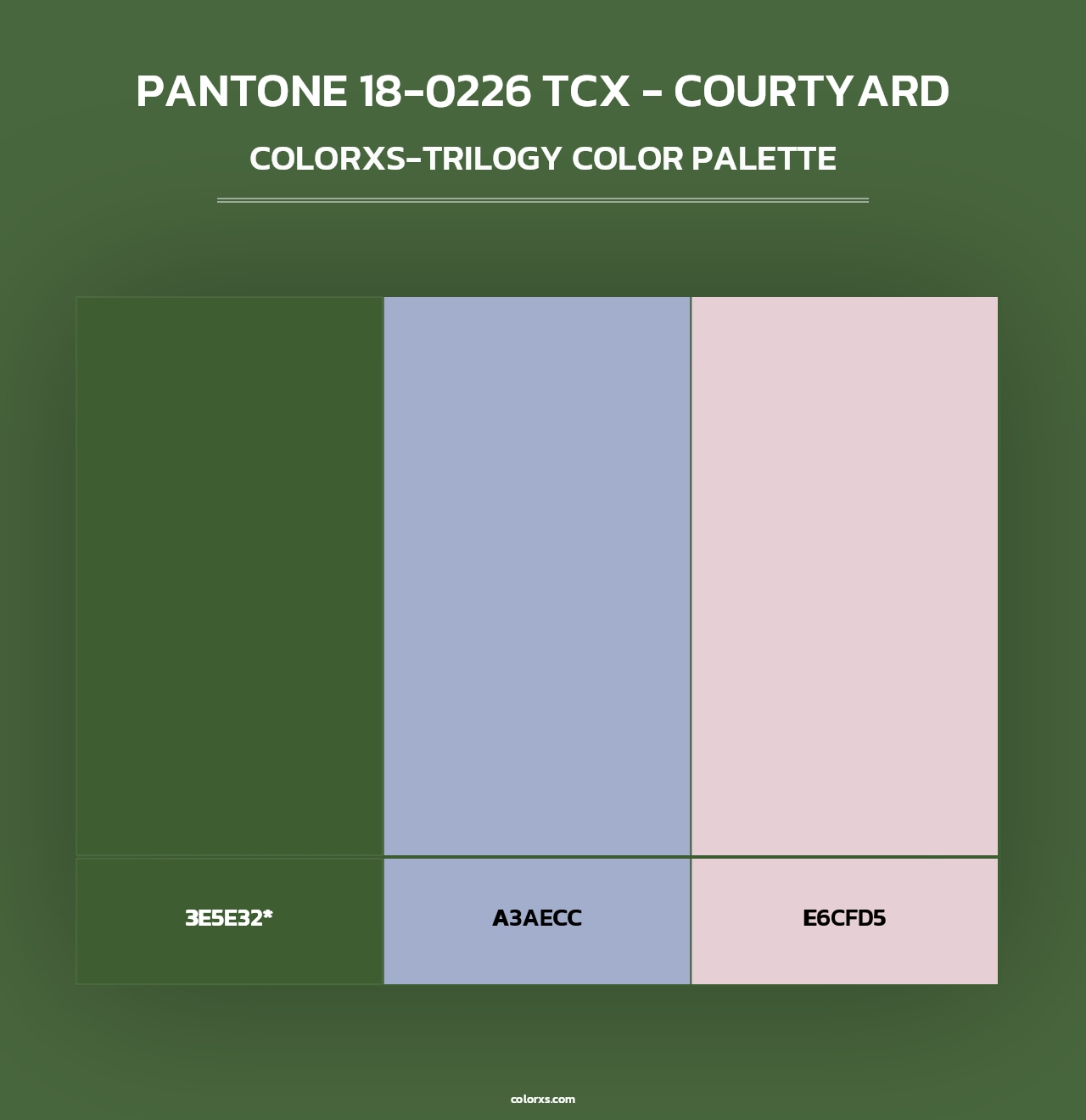 PANTONE 18-0226 TCX - Courtyard - Colorxs Trilogy Palette