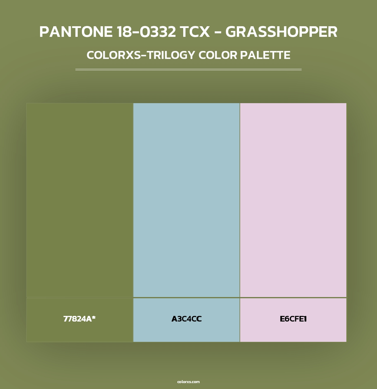 PANTONE 18-0332 TCX - Grasshopper - Colorxs Trilogy Palette
