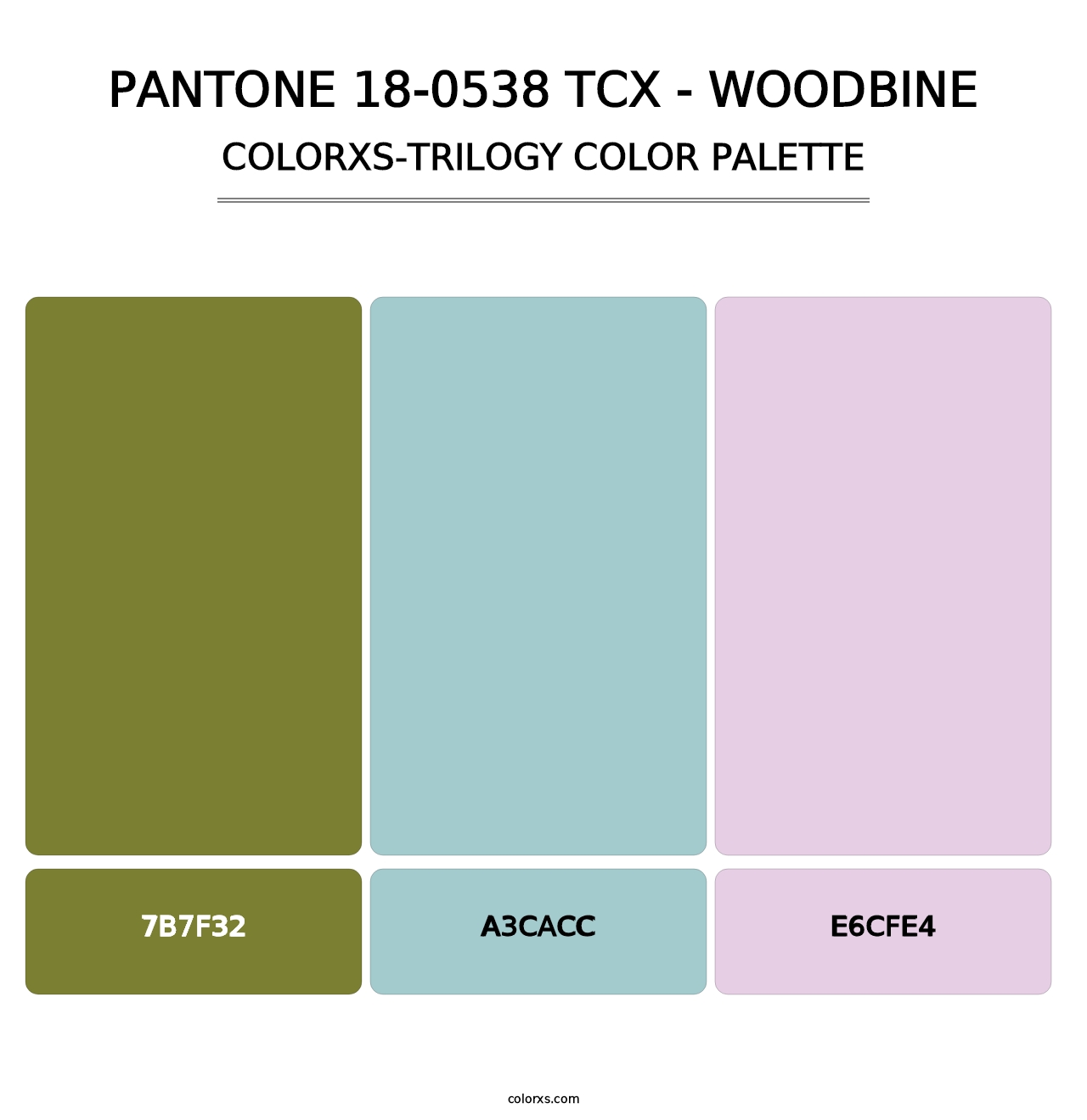 PANTONE 18-0538 TCX - Woodbine - Colorxs Trilogy Palette