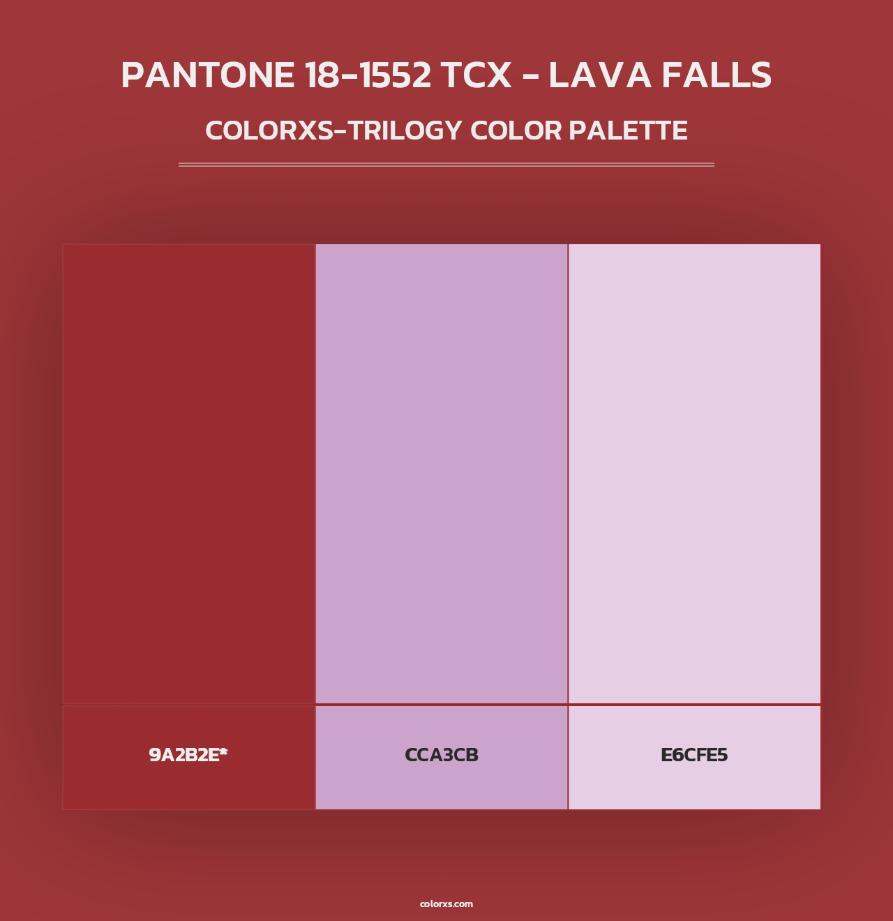 PANTONE 18-1552 TCX - Lava Falls - Colorxs Trilogy Palette