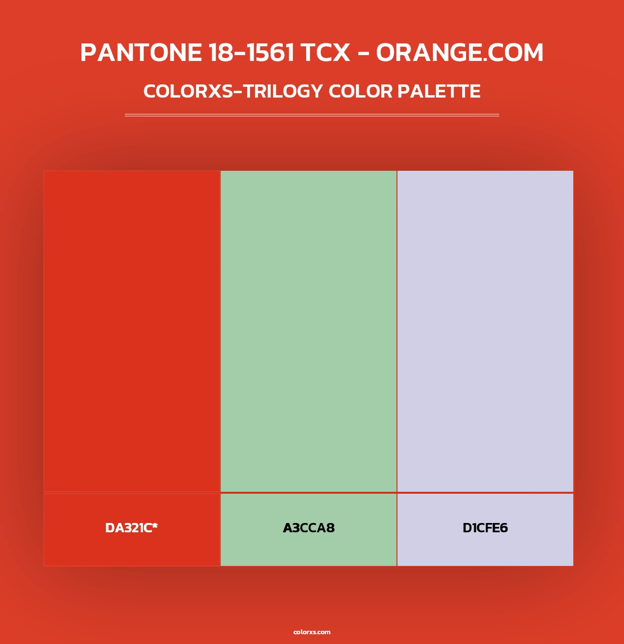 PANTONE 18-1561 TCX - Orange.com - Colorxs Trilogy Palette