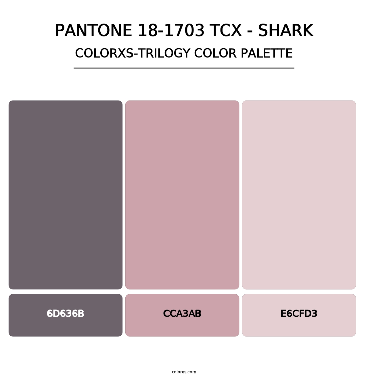 PANTONE 18-1703 TCX - Shark - Colorxs Trilogy Palette