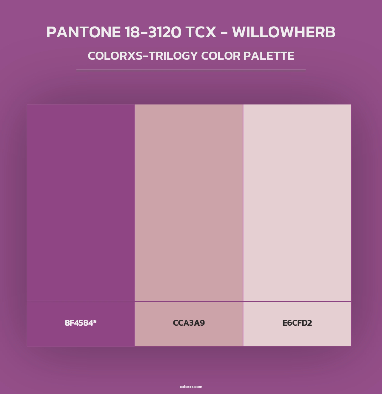PANTONE 18-3120 TCX - Willowherb - Colorxs Trilogy Palette