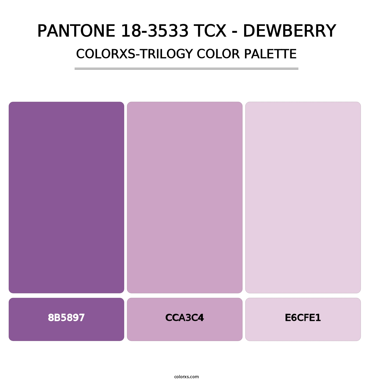 PANTONE 18-3533 TCX - Dewberry - Colorxs Trilogy Palette