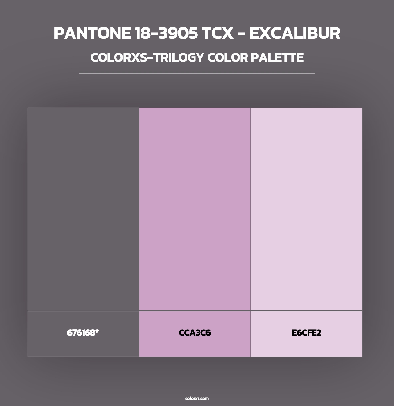 PANTONE 18-3905 TCX - Excalibur - Colorxs Trilogy Palette