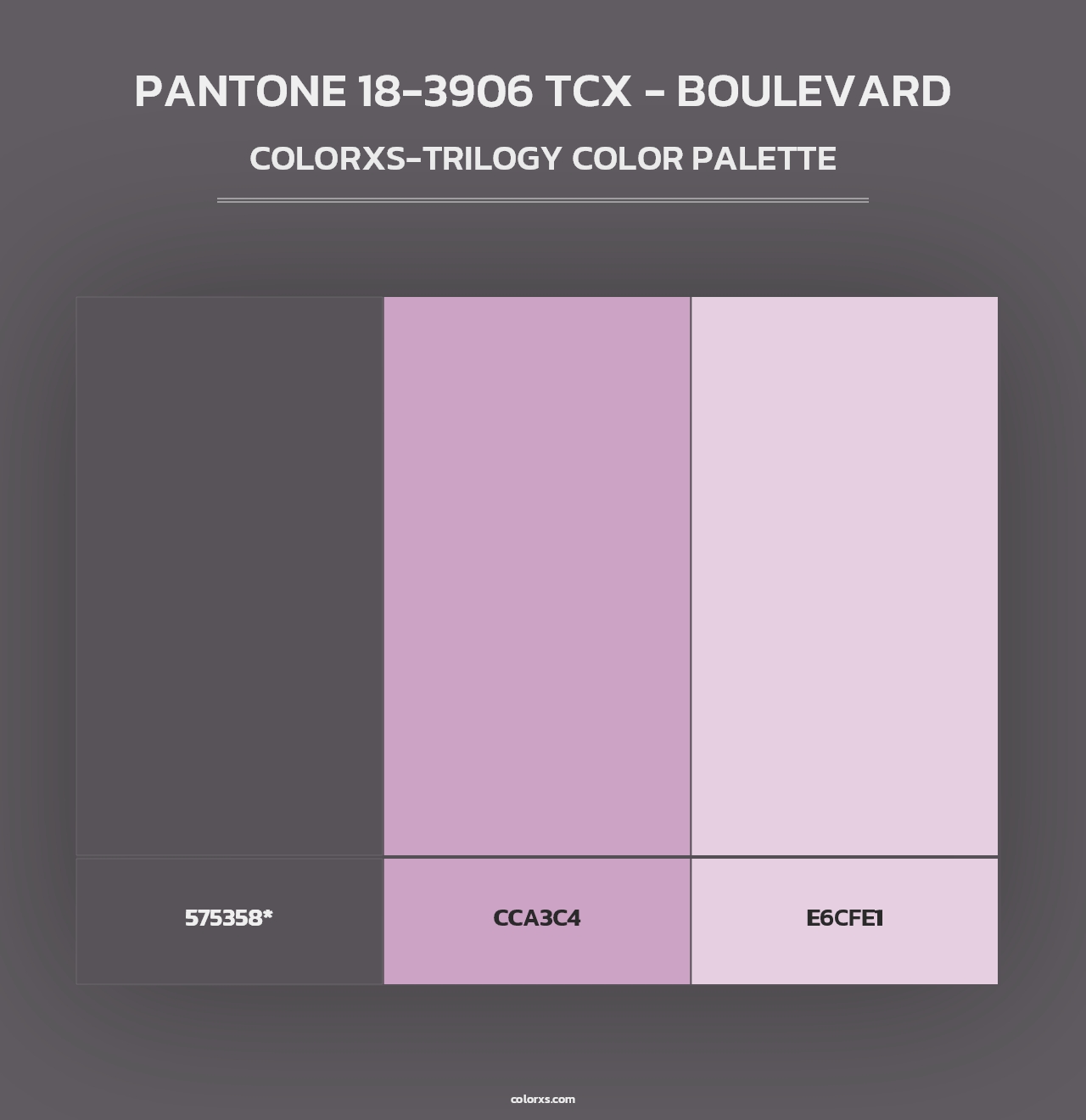 PANTONE 18-3906 TCX - Boulevard - Colorxs Trilogy Palette