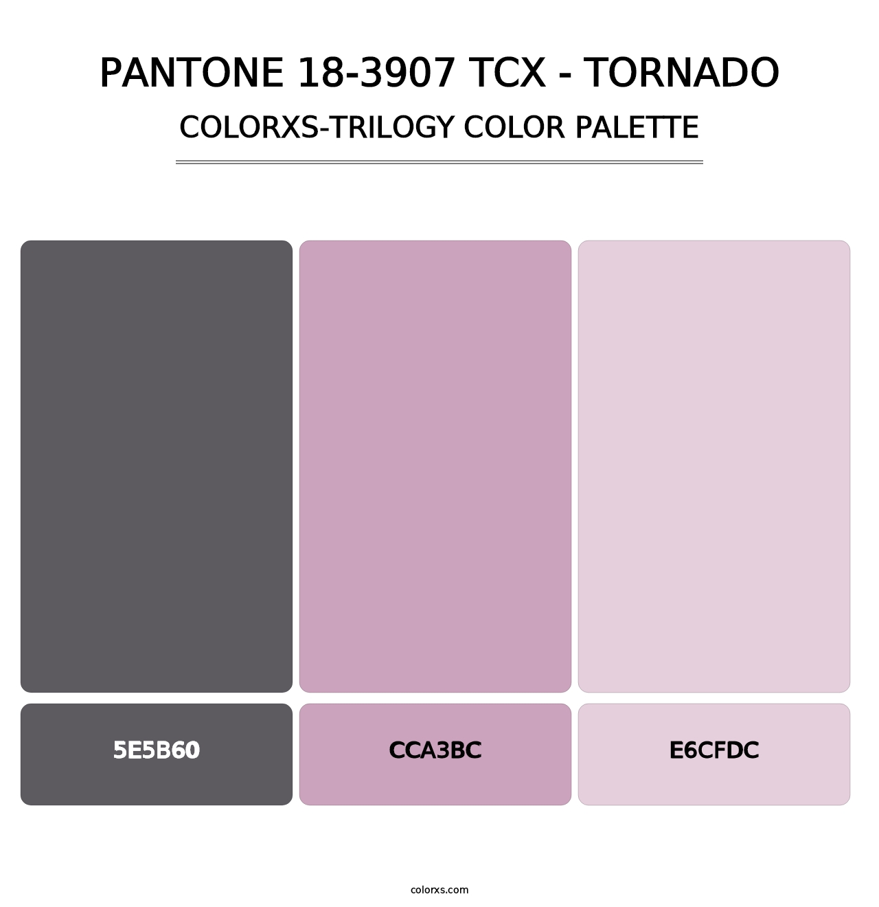 PANTONE 18-3907 TCX - Tornado - Colorxs Trilogy Palette