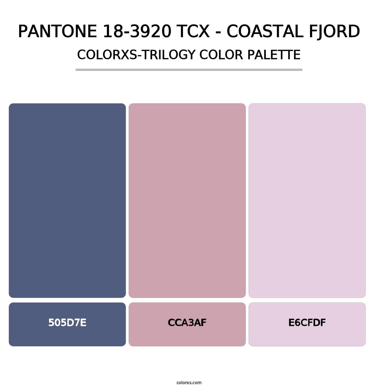 PANTONE 18-3920 TCX - Coastal Fjord - Colorxs Trilogy Palette