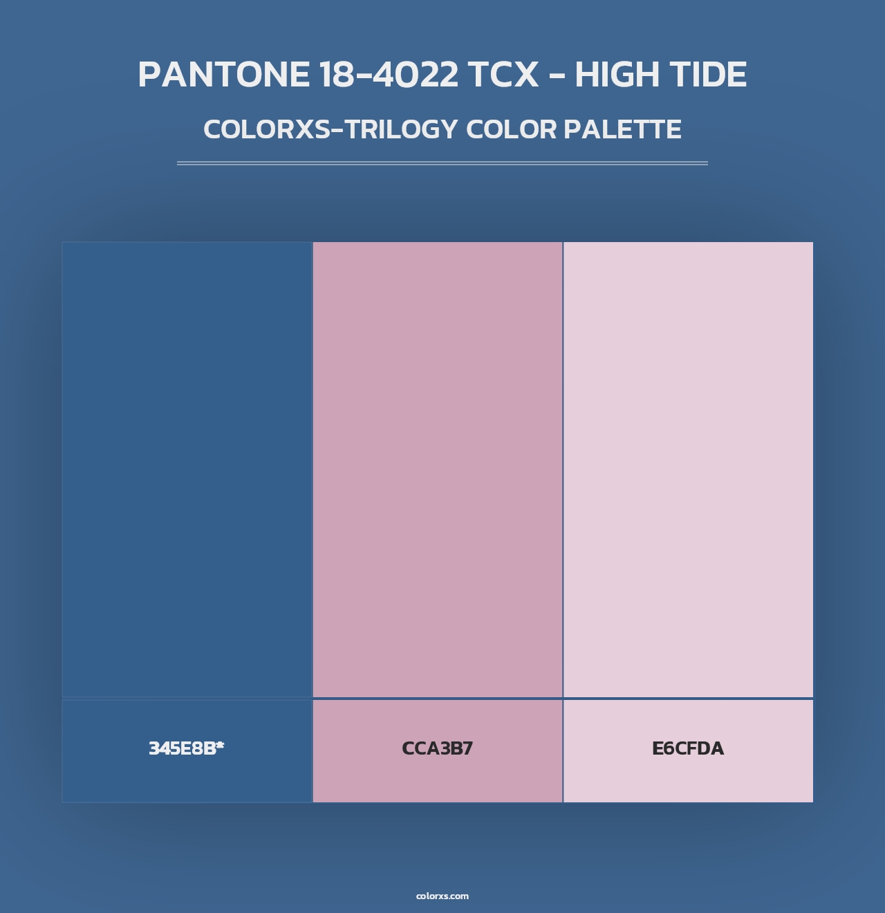 PANTONE 18-4022 TCX - High Tide - Colorxs Trilogy Palette
