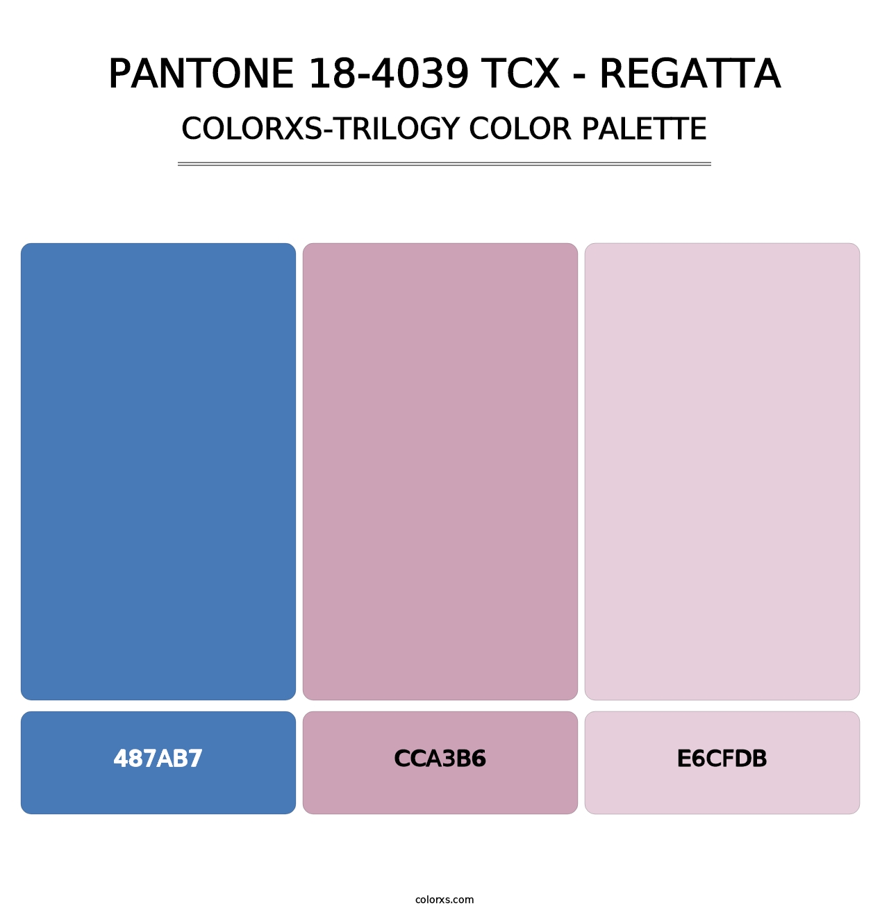 PANTONE 18-4039 TCX - Regatta - Colorxs Trilogy Palette