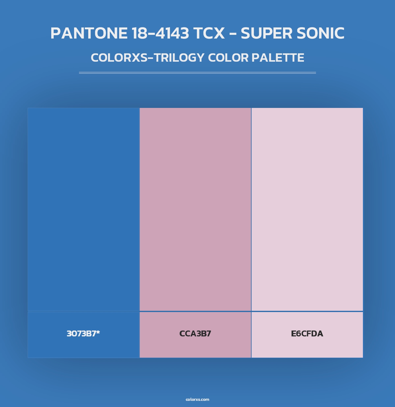 PANTONE 18-4143 TCX - Super Sonic - Colorxs Trilogy Palette