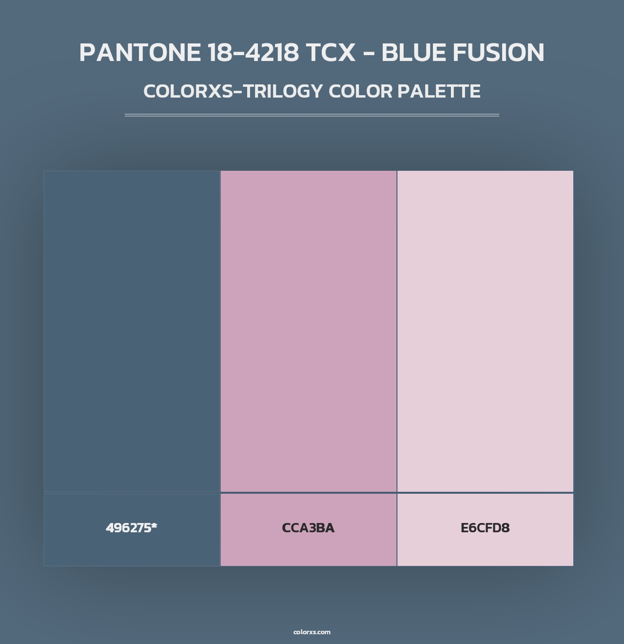 PANTONE 18-4218 TCX - Blue Fusion - Colorxs Trilogy Palette