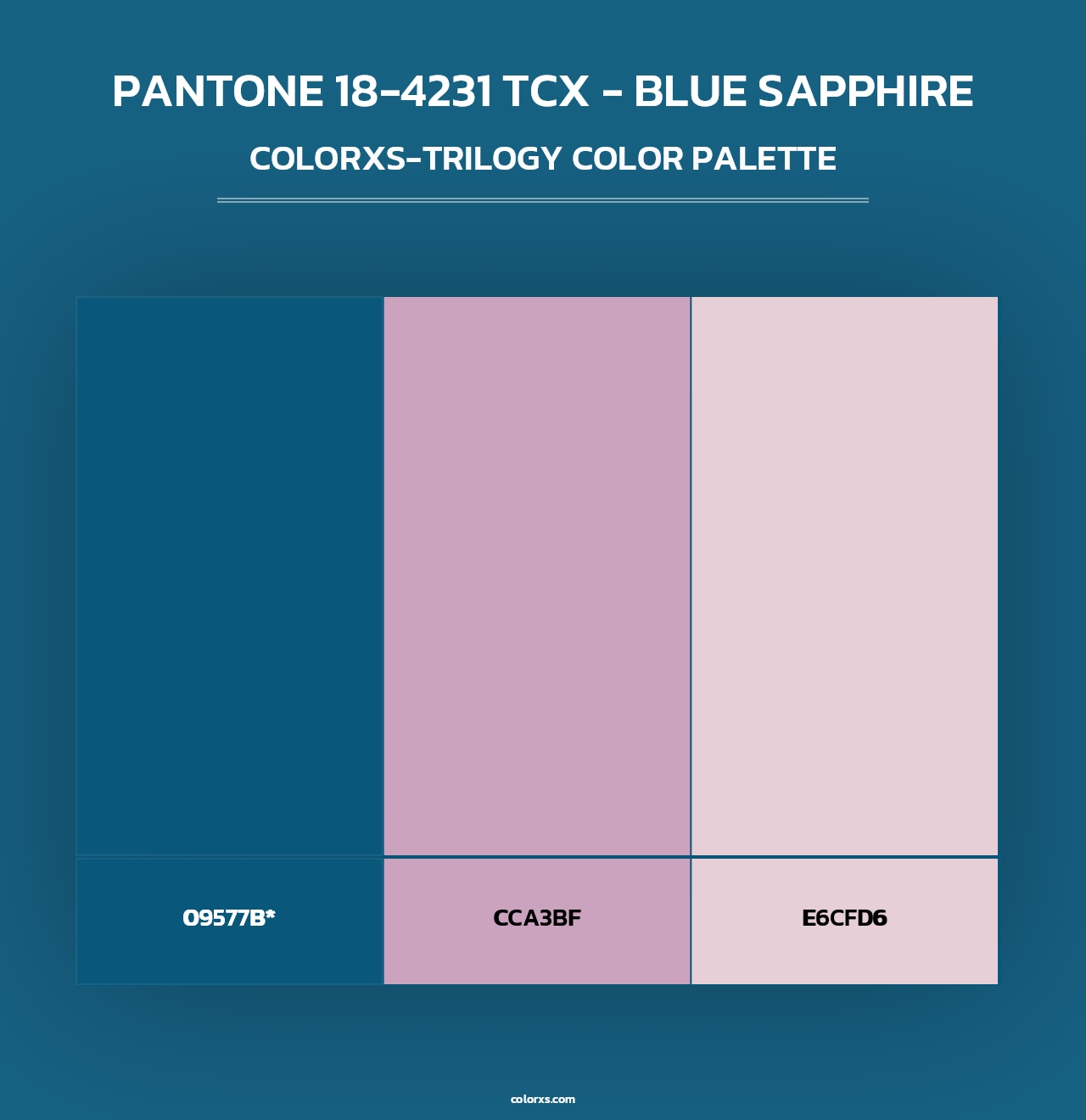 PANTONE 18-4231 TCX - Blue Sapphire - Colorxs Trilogy Palette