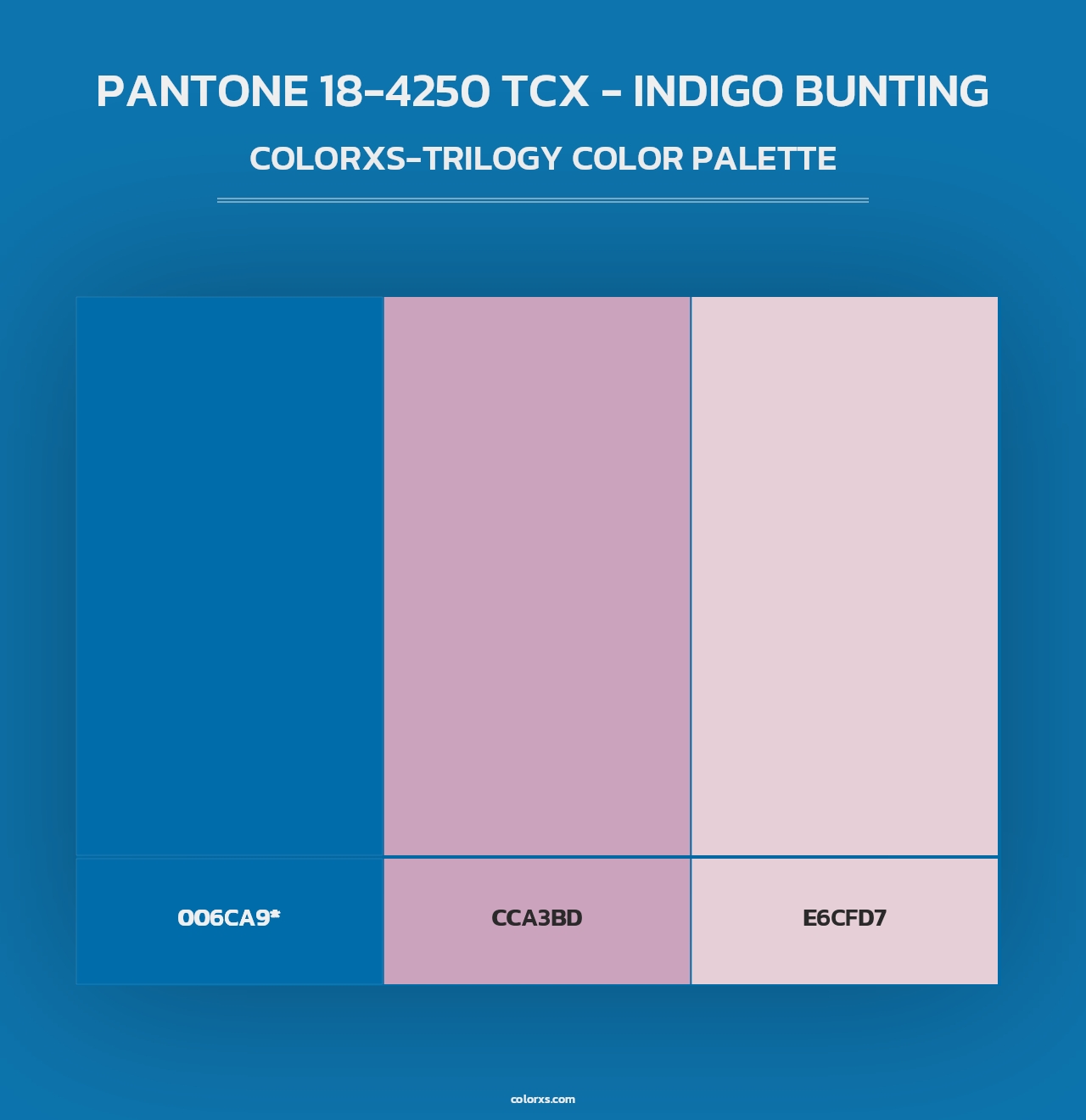 PANTONE 18-4250 TCX - Indigo Bunting - Colorxs Trilogy Palette