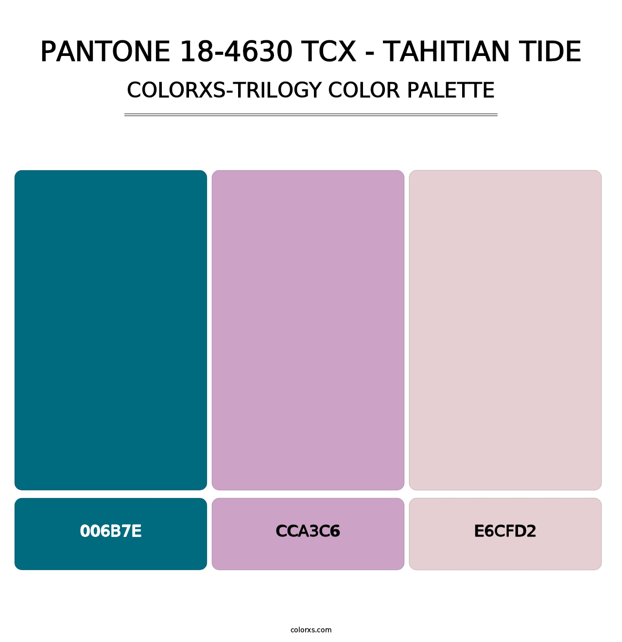 PANTONE 18-4630 TCX - Tahitian Tide - Colorxs Trilogy Palette
