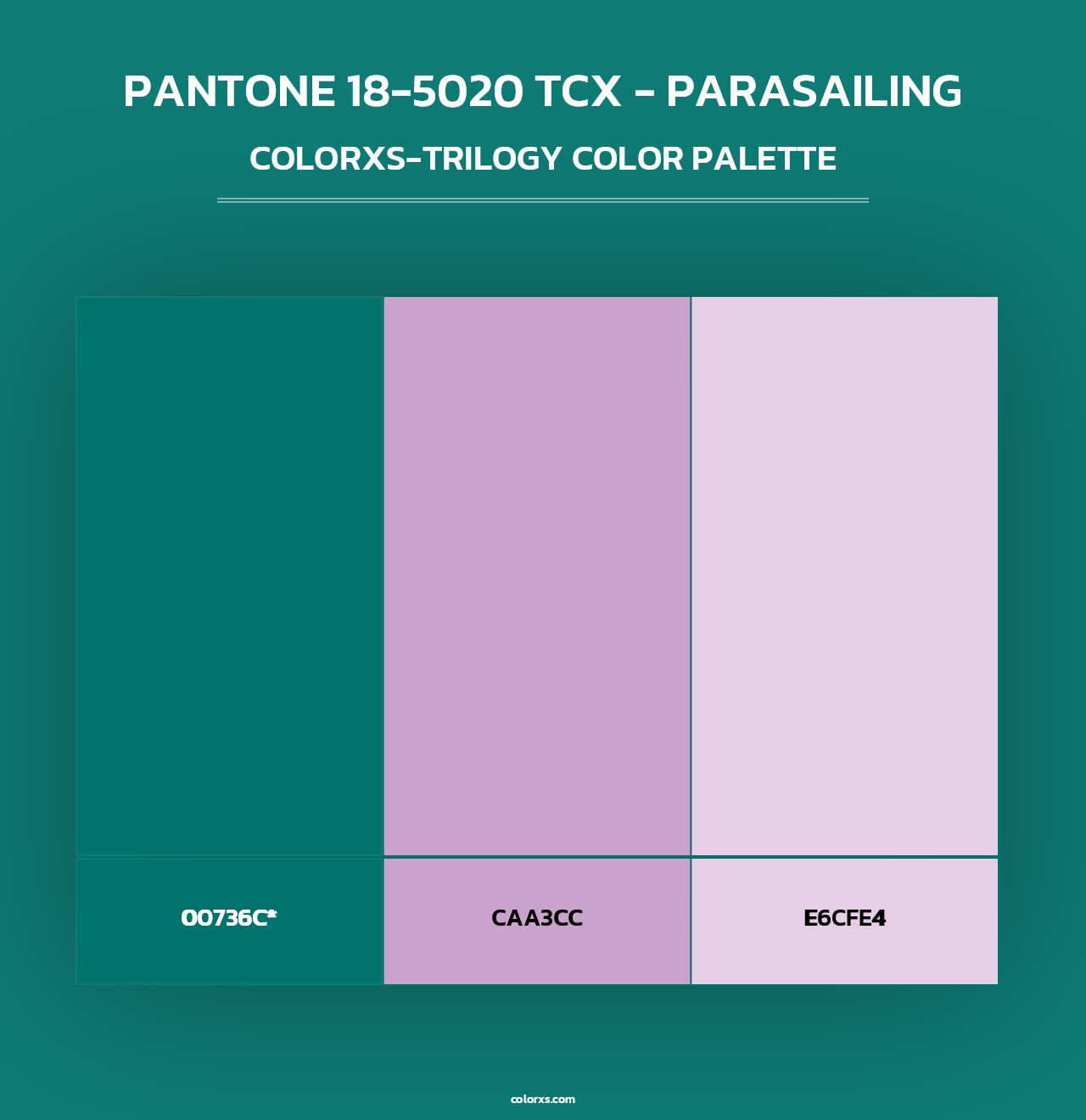 PANTONE 18-5020 TCX - Parasailing - Colorxs Trilogy Palette
