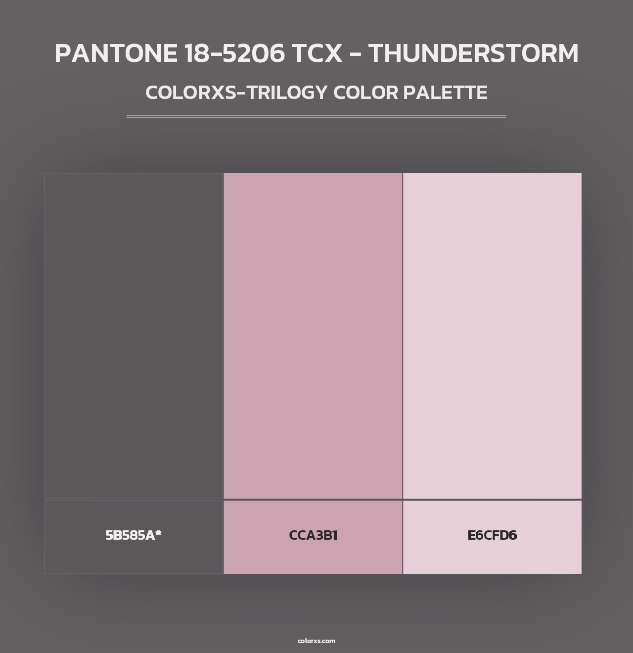 PANTONE 18-5206 TCX - Thunderstorm - Colorxs Trilogy Palette