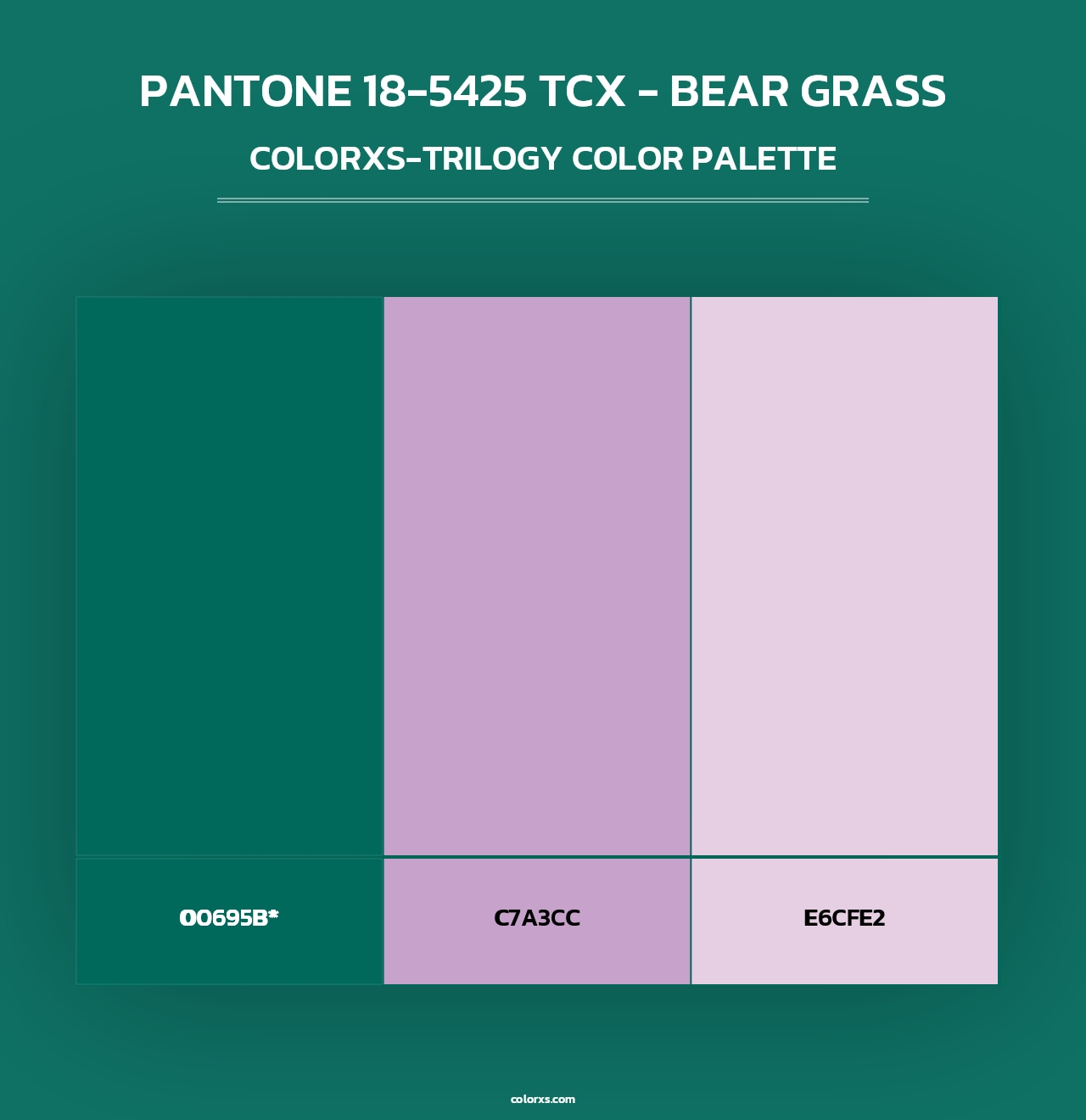 PANTONE 18-5425 TCX - Bear Grass - Colorxs Trilogy Palette