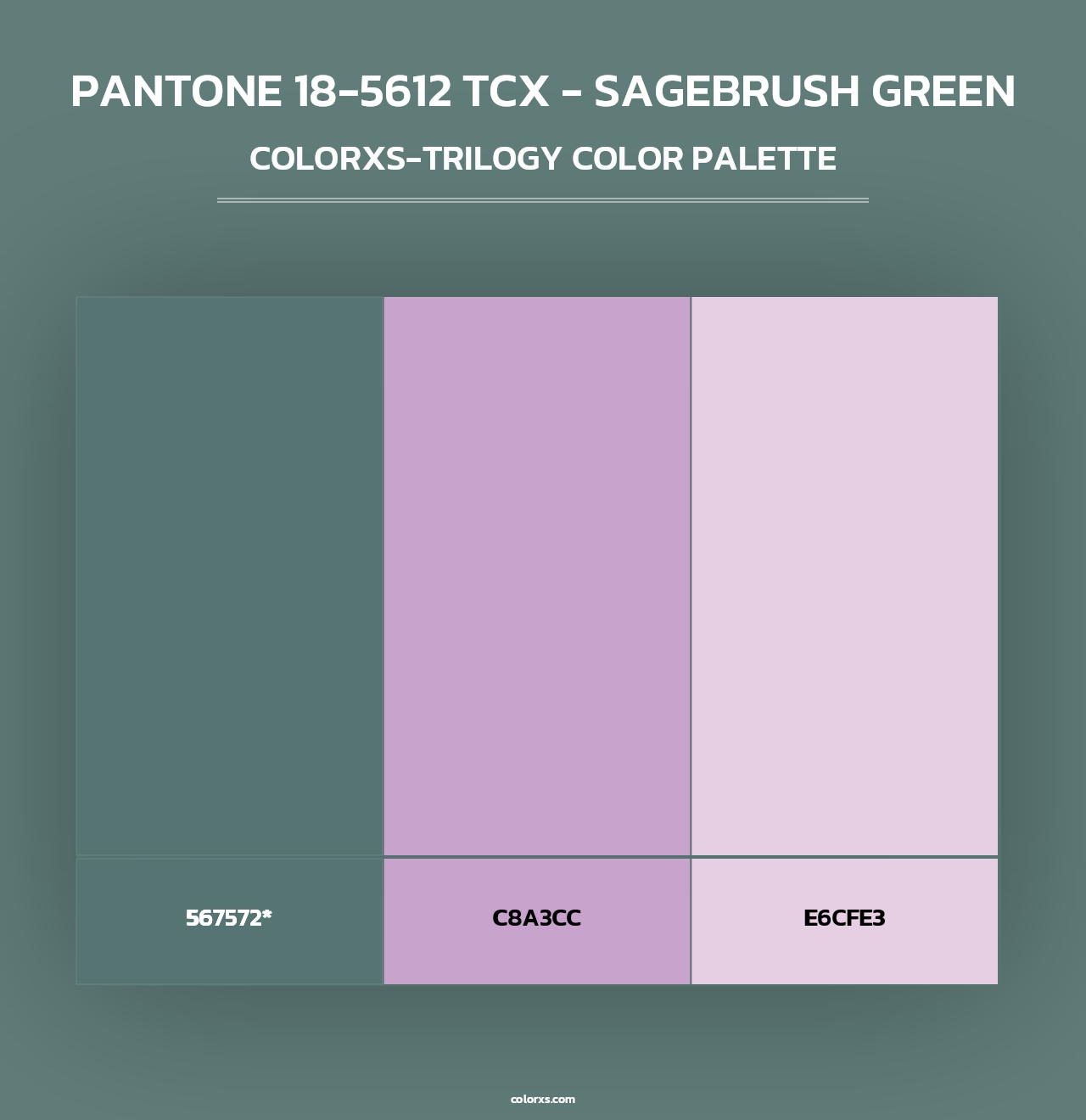 PANTONE 18-5612 TCX - Sagebrush Green - Colorxs Trilogy Palette