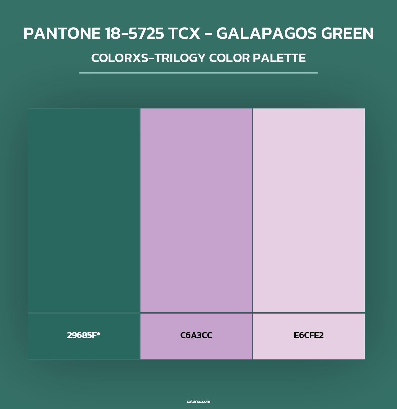 PANTONE 18-5725 TCX - Galapagos Green - Colorxs Trilogy Palette