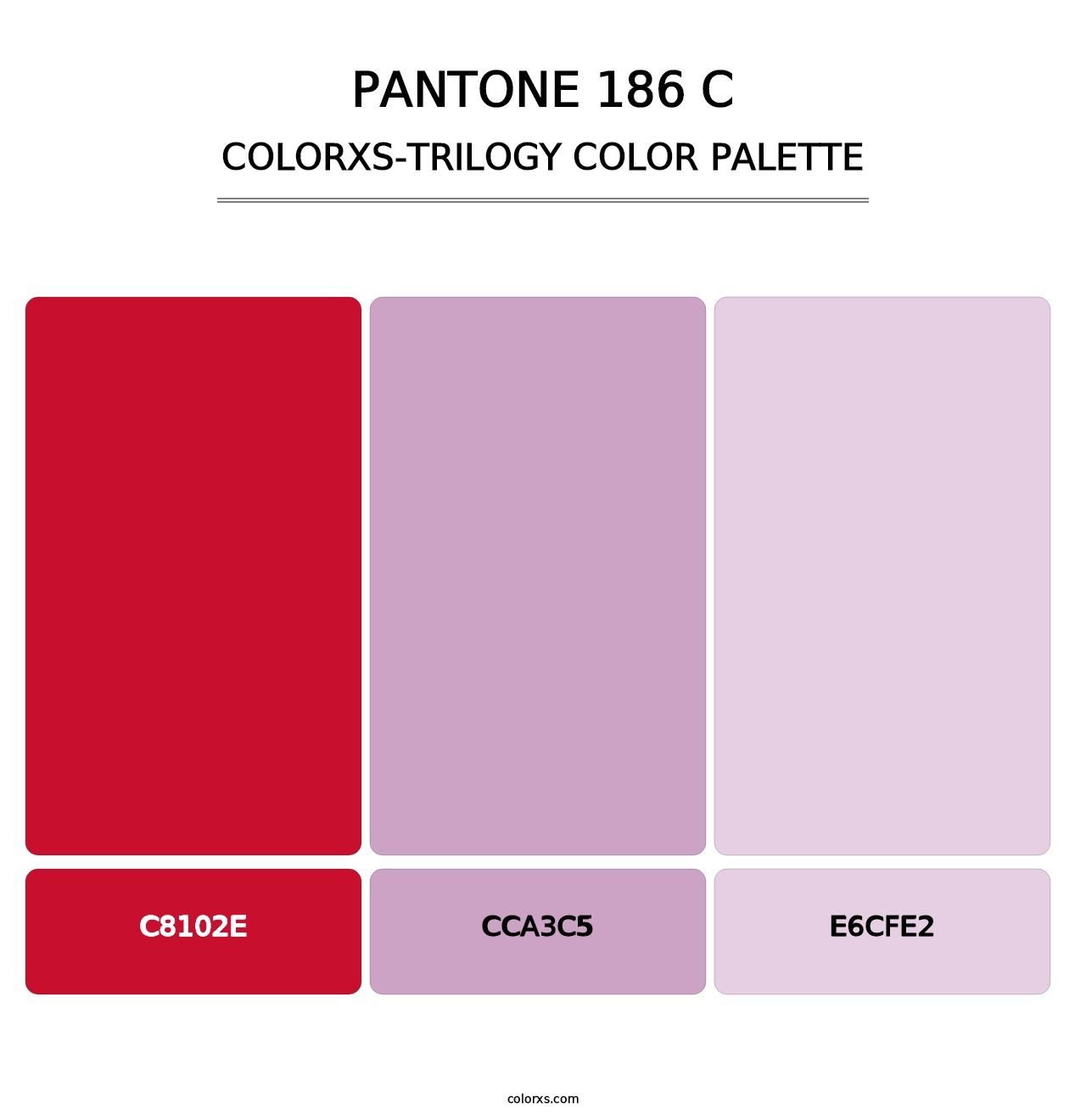 PANTONE 186 C - Colorxs Trilogy Palette