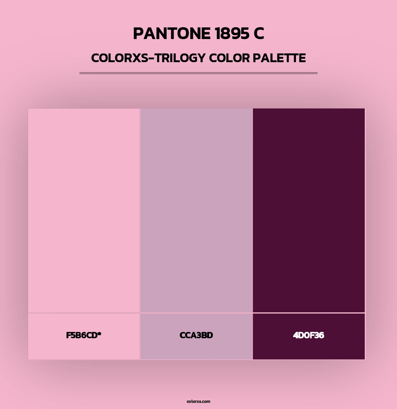 PANTONE 1895 C - Colorxs Trilogy Palette