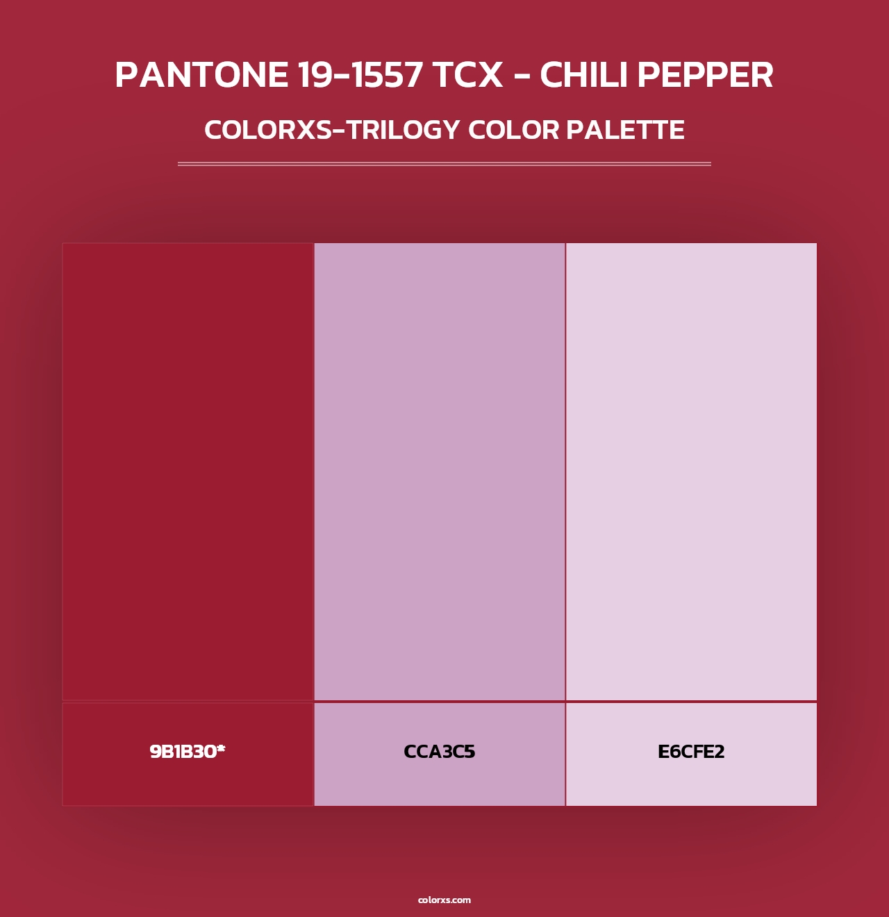 PANTONE 191557 TCX Chili Pepper color palettes