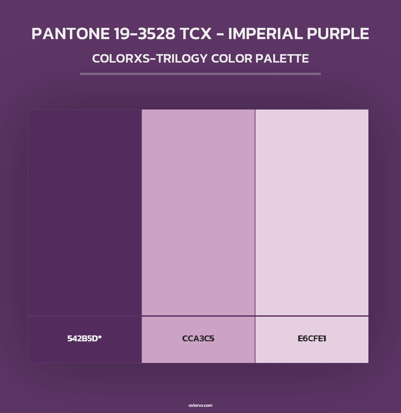 PANTONE 19-3528 TCX - Imperial Purple - Colorxs Trilogy Palette