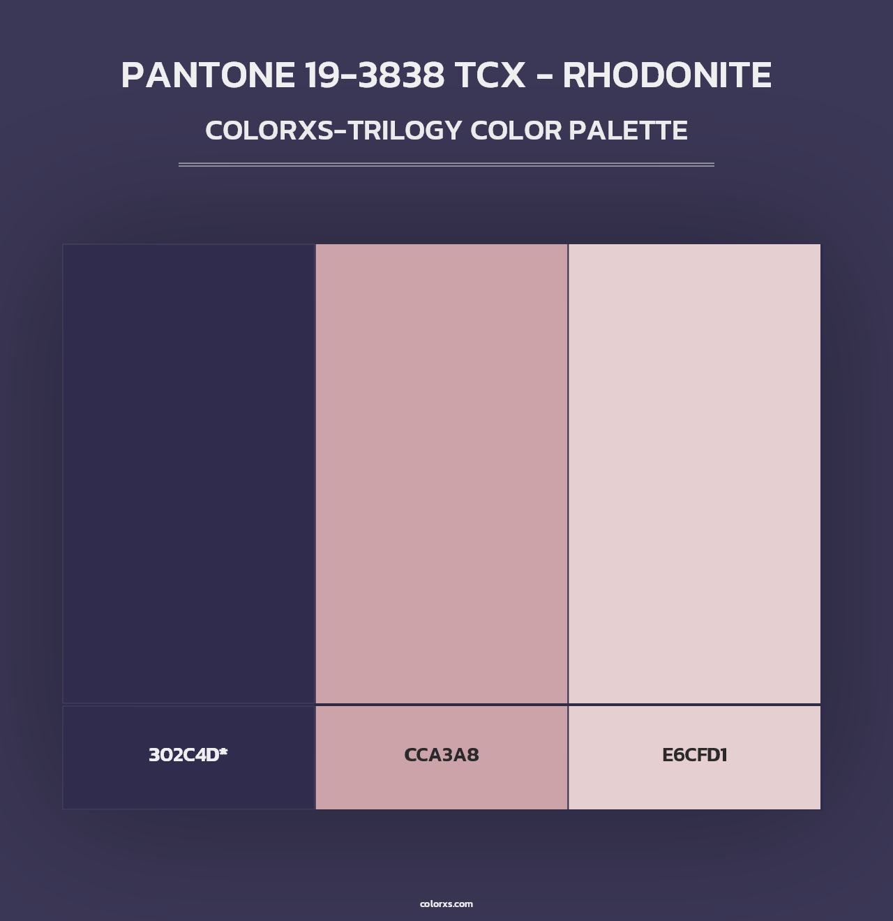PANTONE 19-3838 TCX - Rhodonite - Colorxs Trilogy Palette