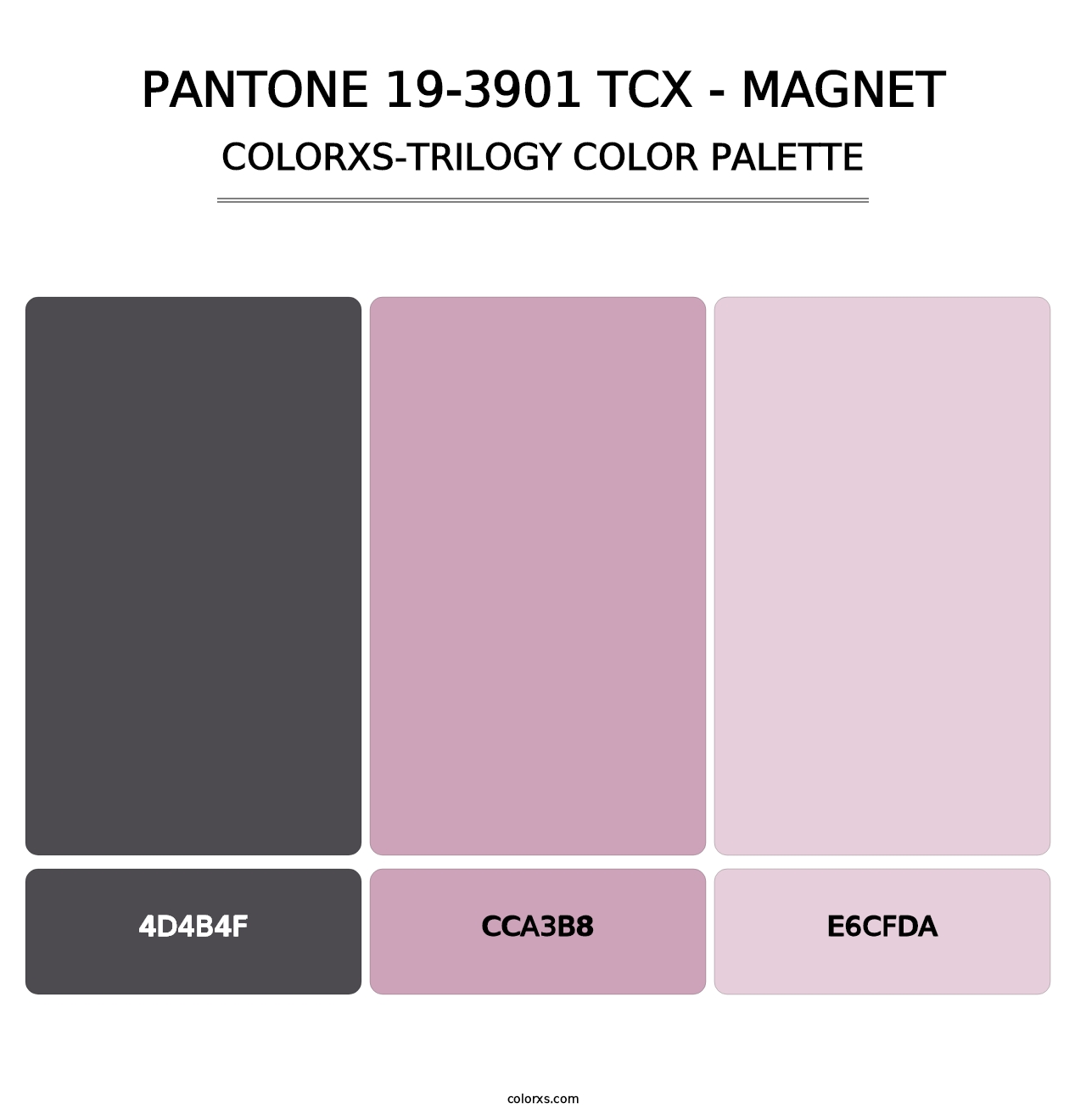 PANTONE 19-3901 TCX - Magnet - Colorxs Trilogy Palette