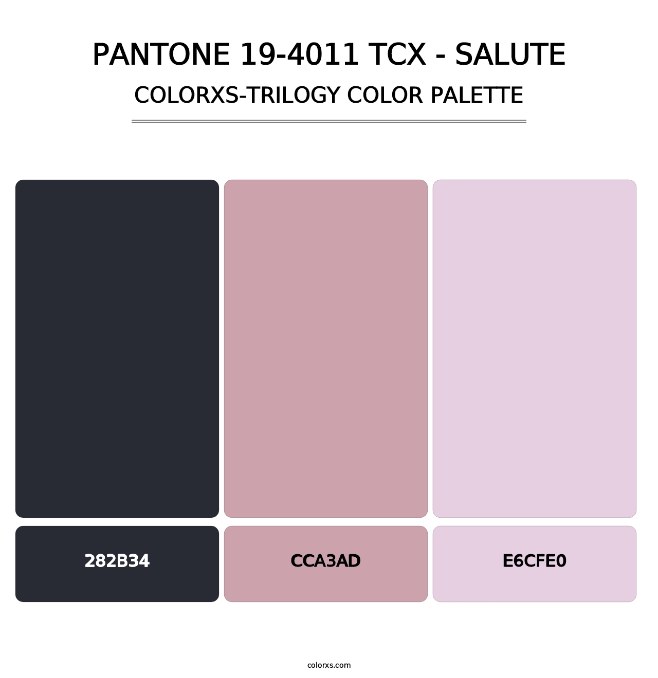 PANTONE 19-4011 TCX - Salute - Colorxs Trilogy Palette
