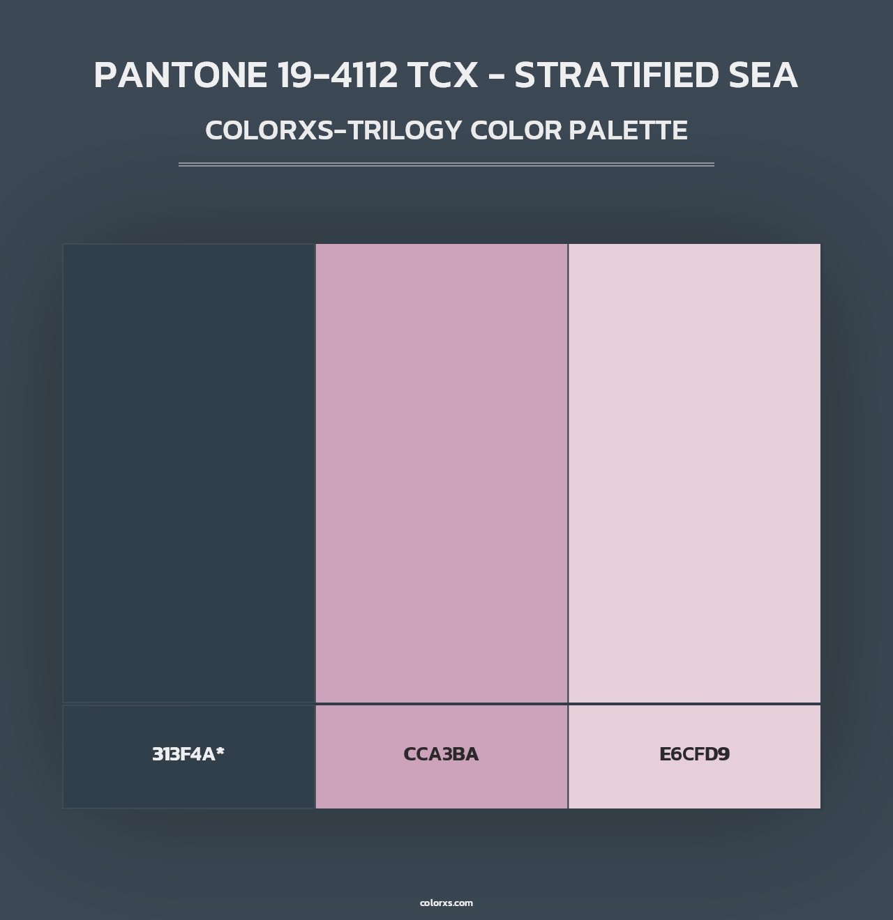 PANTONE 19-4112 TCX - Stratified Sea - Colorxs Trilogy Palette