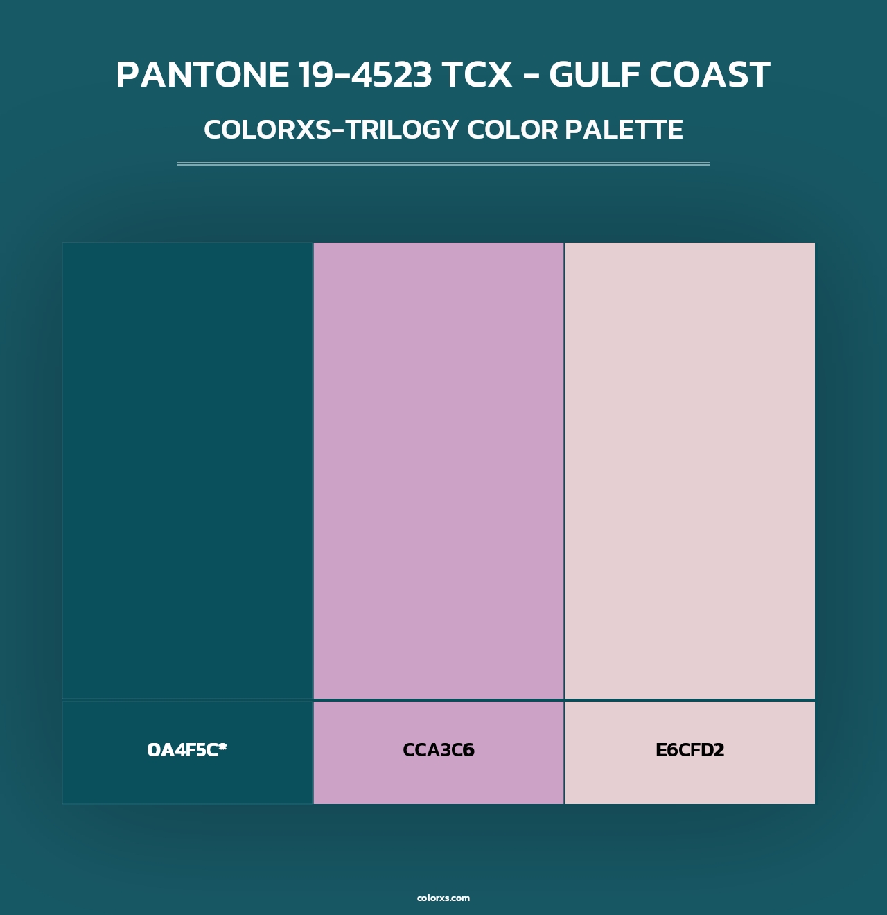 PANTONE 19-4523 TCX - Gulf Coast - Colorxs Trilogy Palette