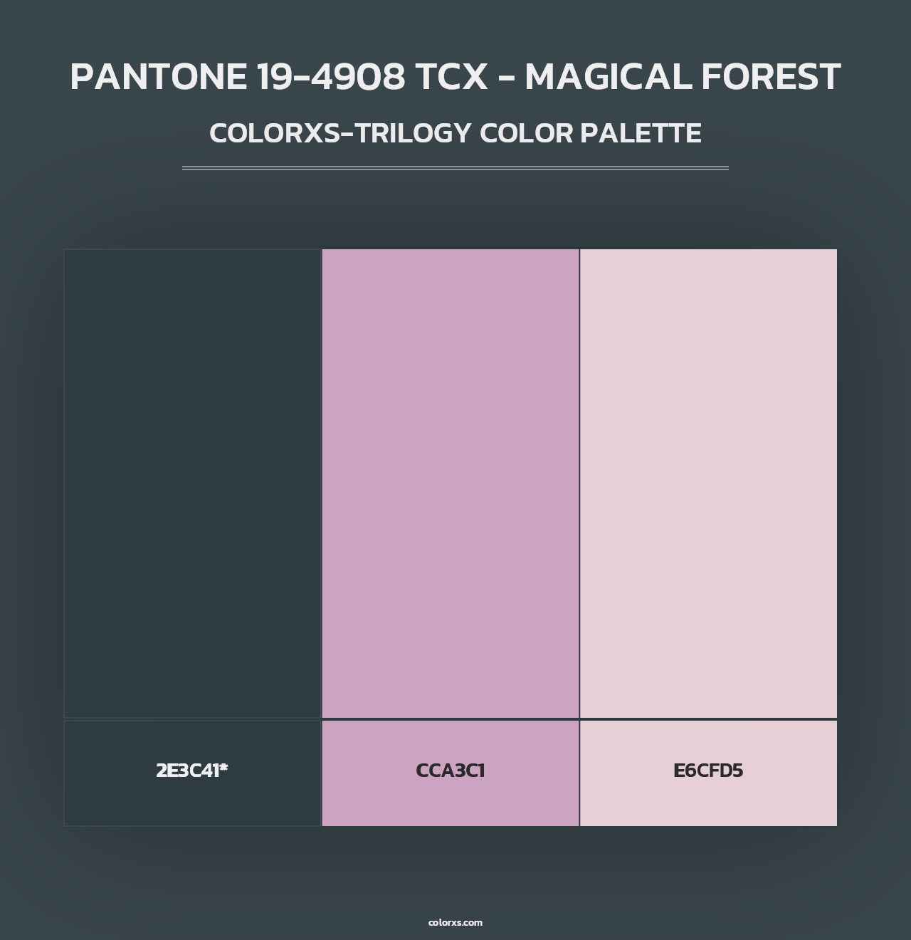 PANTONE 19-4908 TCX - Magical Forest - Colorxs Trilogy Palette