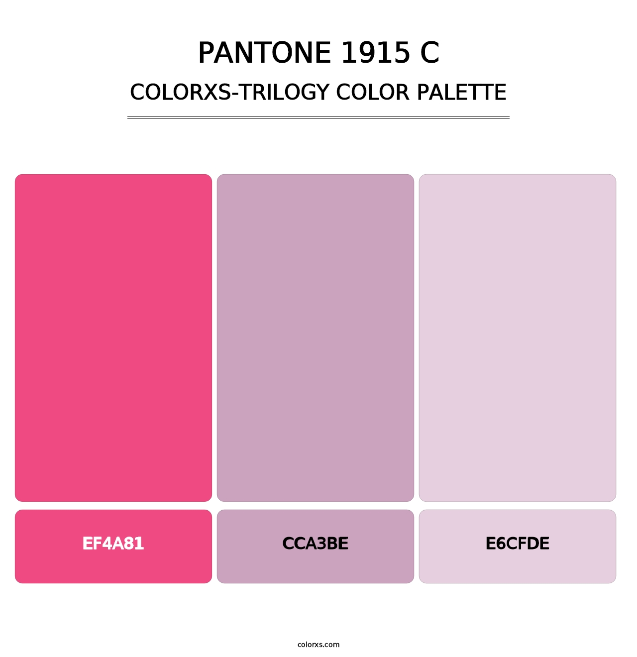 PANTONE 1915 C - Colorxs Trilogy Palette