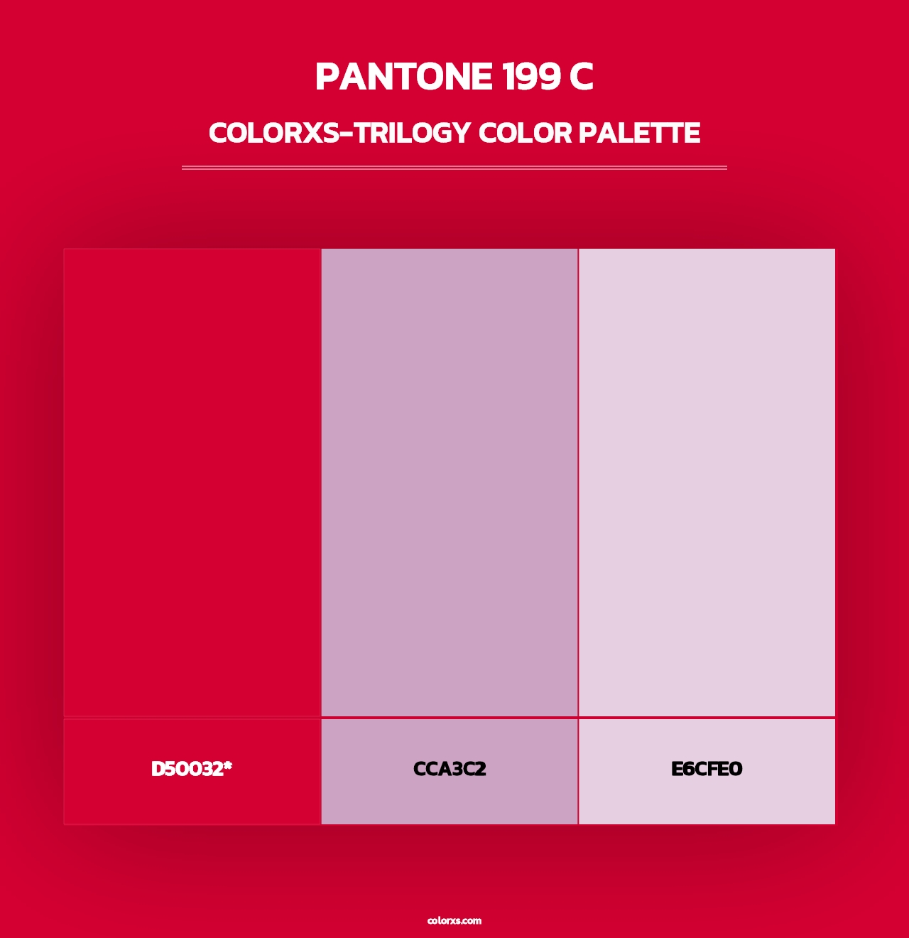 PANTONE 199 C - Colorxs Trilogy Palette