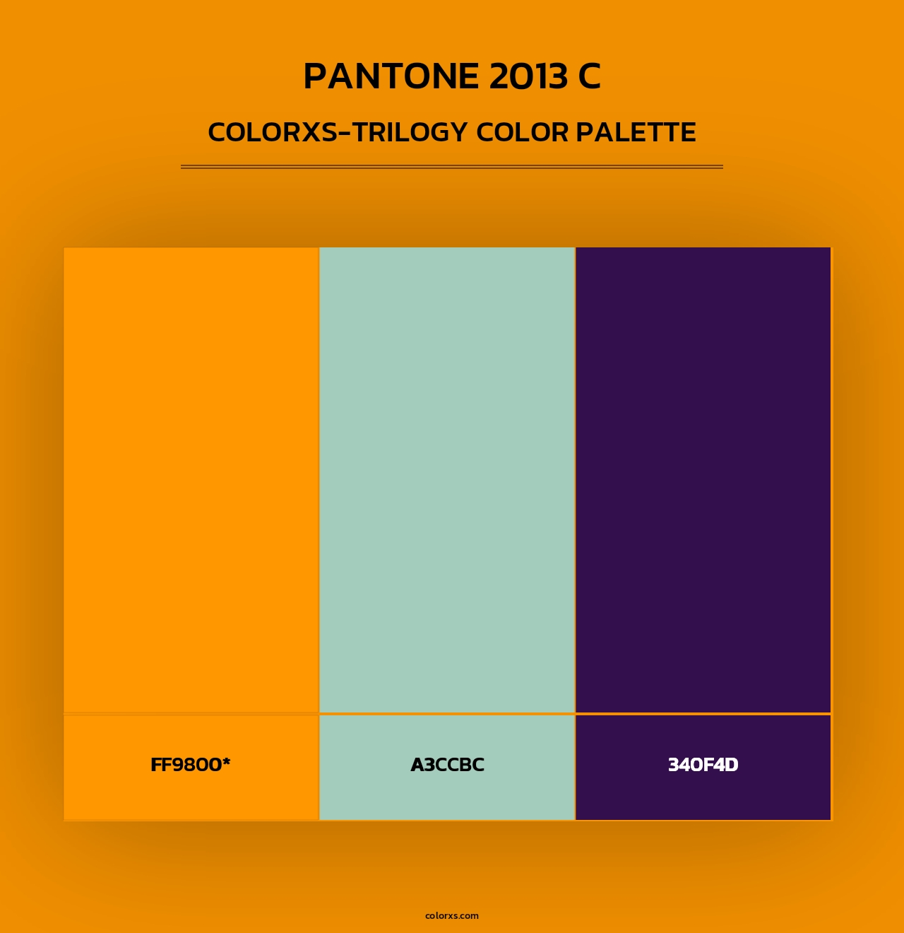 PANTONE 2013 C - Colorxs Trilogy Palette